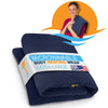 Microwavable Extra Large Body Heating Pad for Back Soreness Relief, Made In USA, 10" x 24", Navy Blue
